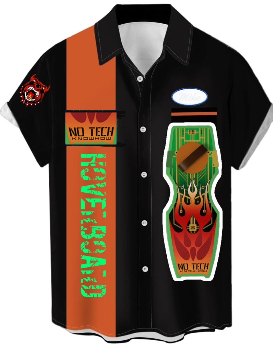 No Tech Hooverboard bowling shirt